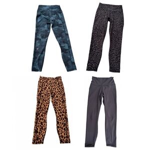 Fabletics small Leggings bundle, lot of 4